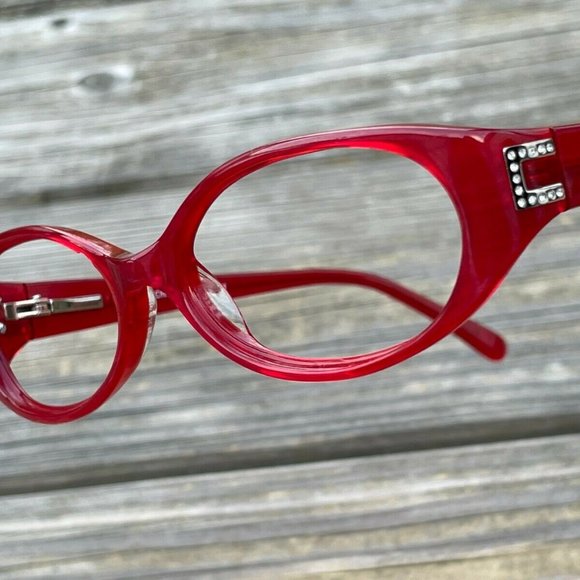 Christian Rothschild Eyeglasses Frame CR 68 Red Glasses Frame 53[]15 135 - Picture 1 of 12